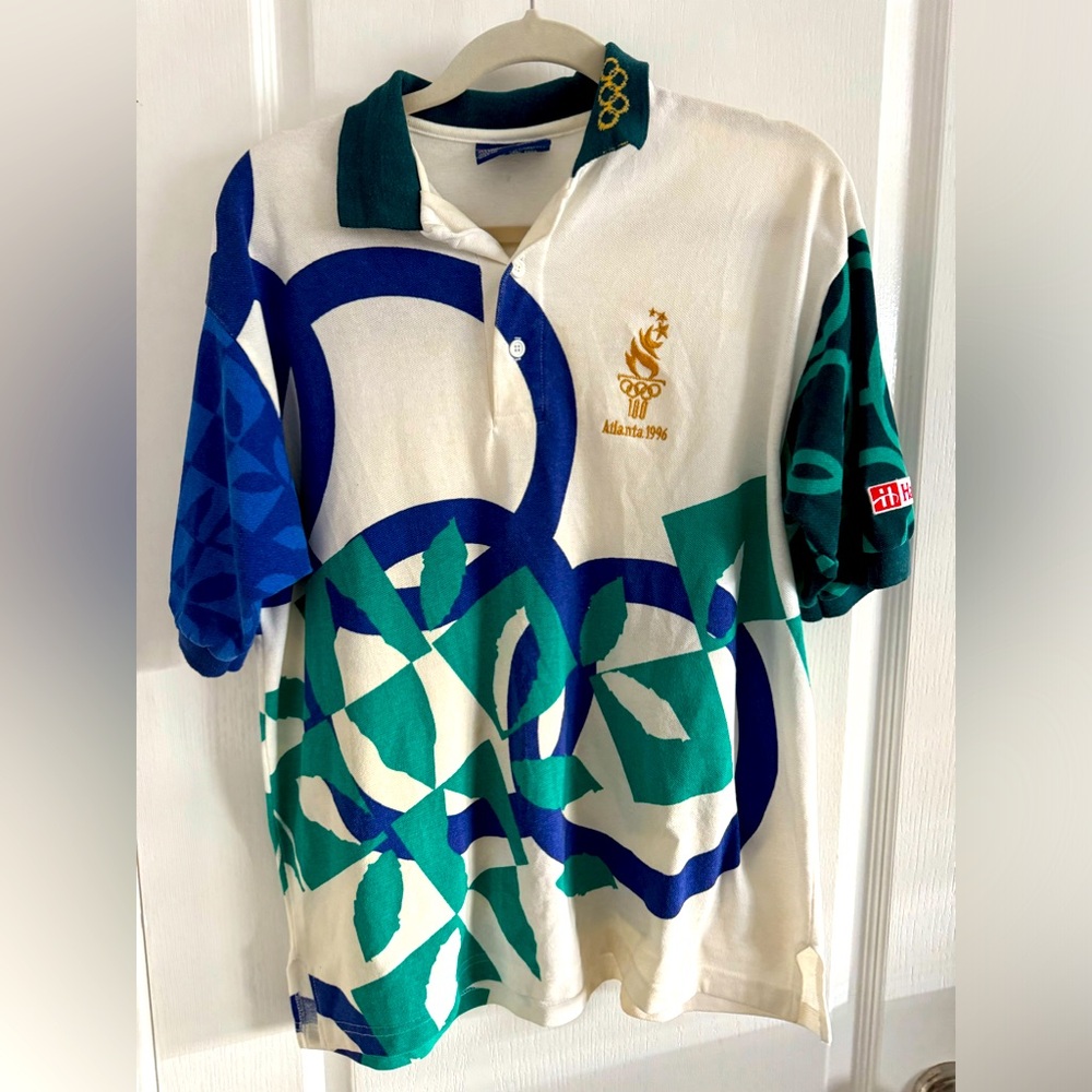 Vintage 1996 Atlanta Olympic Games Official Uniform Shirt of ACOG Size Medium